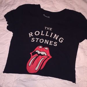 Rolling Stones Crop Top